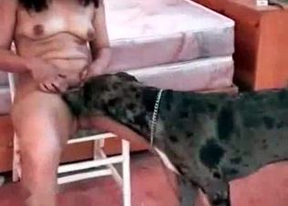Dirty animal is enjoying unforgettable fuck