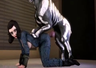 Demonis doggy nicely drills a sexy doll