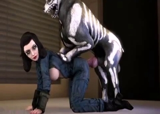 Demonis doggy nicely drills a sexy doll
