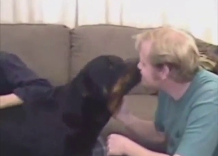 Dudes with tight gay butts fucking a dog